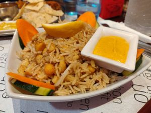 Arròs fregit at Vegan Mount in Barcelona