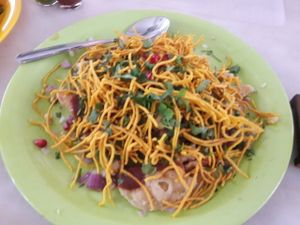 Sev puri at The Green House in Ahmedabad