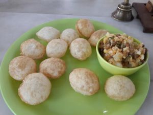 Pani puri at The Green House in Ahmedabad