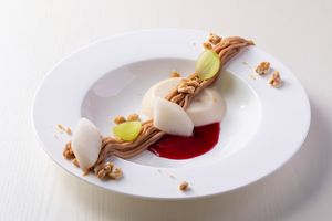 MIYAGI white soy bean blanc-manger with JAPANESE chestnut at Symphony in Sendai