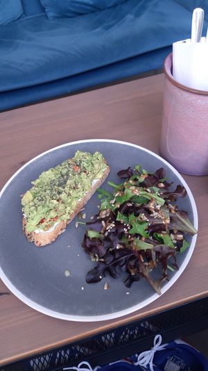 Vegan avocado toast at The Coffee Studio in Lagos