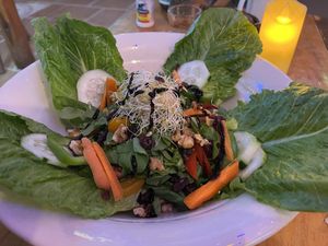 Vegan salad! Was kinda nice!  at Santas Iguanas in Sayulita