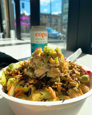 Glitter with Chickpea Salad  at Wild Thing in Portland