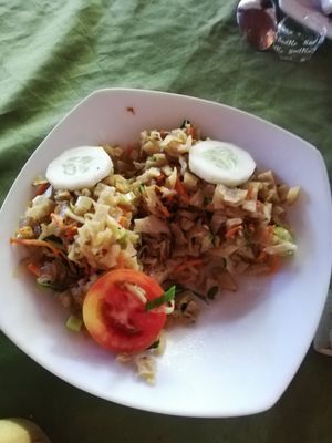 Kottu rotti at Wijesiri Family Restaurant in Sigiriya