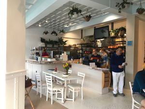 Silence Heart Nest restaurant kitchen / counter at Silence-Heart-Nest Vegetarian Restaurant in Seattle