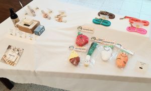 table with other dog-care products  #Veganuary at Vegan Pet Food - 비견 in Seoul