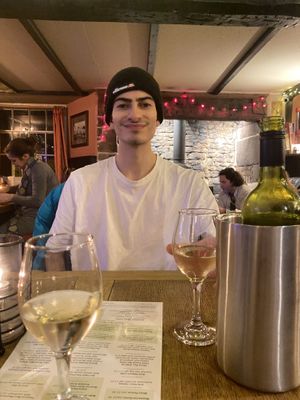 Delicious Verdejo wine  at The Lamb Inn in Sandford