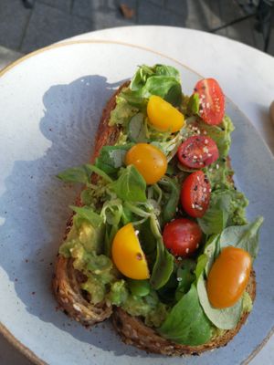 Avocado toast at Benji's - West in Amsterdam