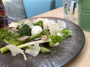 Nice vegetarian dish. One of the better options on the island for vegetarians if you want to eat something else than pizza!  at De Koffiepot in Midsland