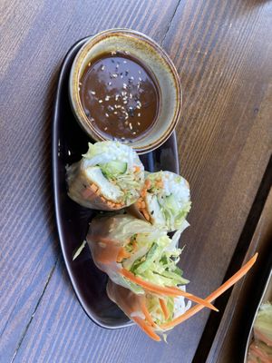 Sommerrolls with Glassnudles and Tofu at Vegang - P-Berg in Berlin