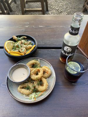 Calamari and shrimp starters  at Vegang - P-Berg in Berlin
