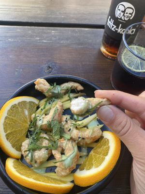 Shrimp with wasabi  at Vegang - P-Berg in Berlin