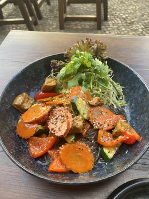Glass noodles with tofu and veggies  at Vegang - P-Berg in Berlin
