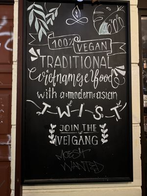 Sign outside.  at Vegang - P-Berg in Berlin