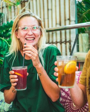 Homemade Iced Tea at Mutts Café & Restaurant in Exmouth
