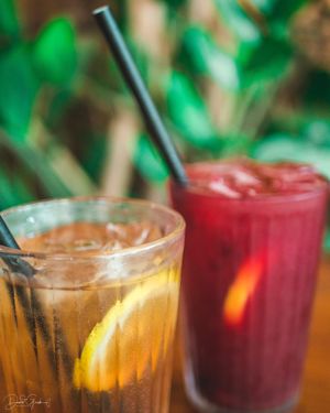 Homemade Iced Tea at Mutts Café & Restaurant in Exmouth