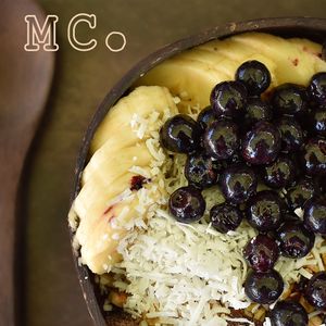 Açai with your choice of toppings at Mutts Café & Restaurant in Exmouth