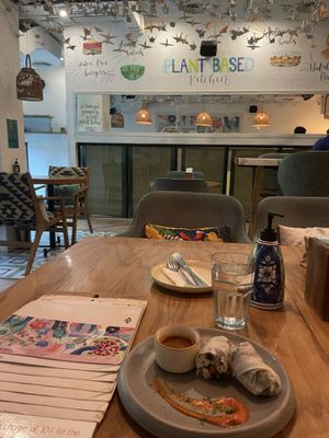 Summer Rolls  at Greenr Cafe in New Delhi