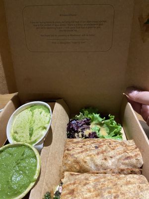 Old Delhi bhurji wrap in the box  at Greenr Cafe in New Delhi