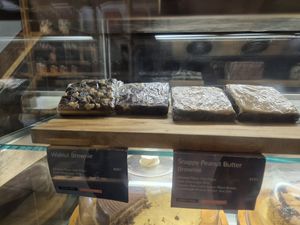 Brownies at Greenr Cafe in New Delhi