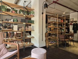 Inside at Greenr Cafe in New Delhi