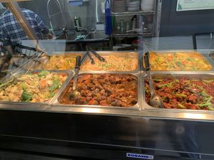 Vegan buffet choices   at HeartFood in Hobart