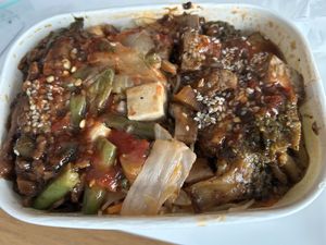 Last minute bain-marie choices. Tasty     at HeartFood in Hobart