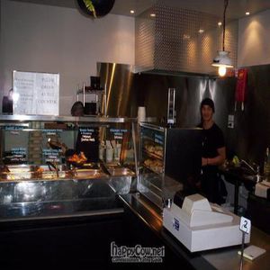 spotless, open kitchen at HeartFood in Hobart