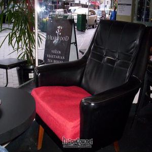 comfy chairs at HeartFood in Hobart