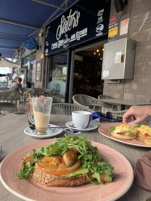 Healthy Option … with mushrooms instead of eggs at Sisters Coffee Shop And Kitchen in Tenerife