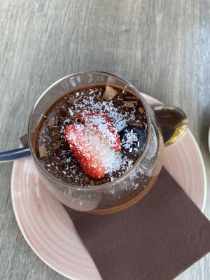 Chocolate mousse at Sisters Coffee Shop And Kitchen in Tenerife