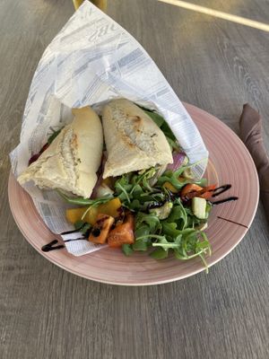 Roasted veg toasted sandwich   at Sisters Coffee Shop And Kitchen in Tenerife