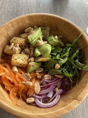 Tofu bowl (all the rice is underneath )  at Sisters Coffee Shop And Kitchen in Tenerife