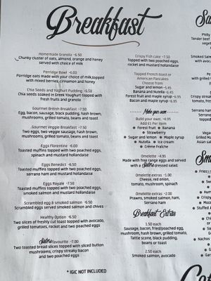 Menu  at Sisters Coffee Shop And Kitchen in Tenerife