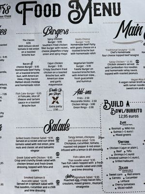 Menu  at Sisters Coffee Shop And Kitchen in Tenerife