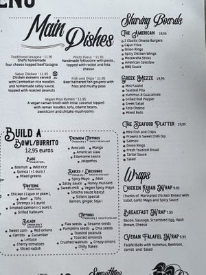 Menú   at Sisters Coffee Shop And Kitchen in Tenerife