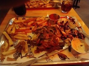 Parmo with donner #Veganuary at V-EDGE in Middlesbrough