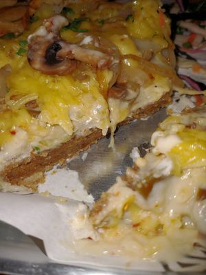 Attempting to demystify the vegan parmo #Veganuary at V-EDGE in Middlesbrough