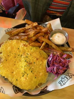 Vegan parmo  at V-EDGE in Middlesbrough