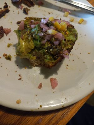 Their avocado toast literally tastes like Skittles. at The Hub Cafe in Lincoln