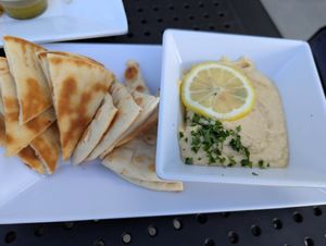 Hummus appetizer at Boardrider's in Luquillo