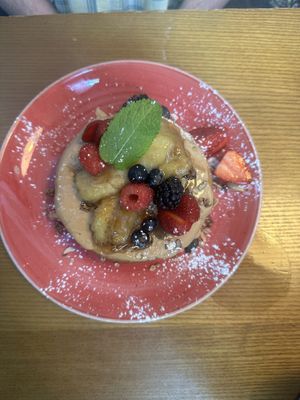 Vegan pancake  at Zenith Brunch & Cocktails in Barcelona