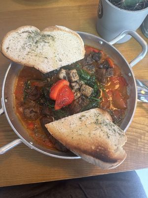 Vegan shakshuka   at Zenith Brunch & Cocktails in Barcelona