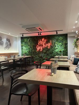 Upstairs interior  at Zenith Brunch & Cocktails in Barcelona