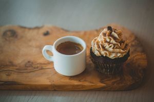 Moja Espresso and Mocha Cupcake at Edible Flours in Vancouver