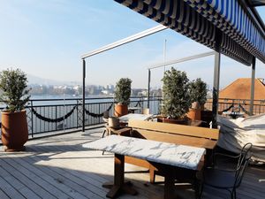 View from terrace at La Muña in Zurich