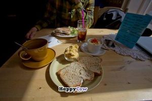 Hummus toast and tea at C is for Cookie in Reykjavik