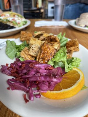 Excellent sautéed tofu at Sunlight Cafe in Seattle
