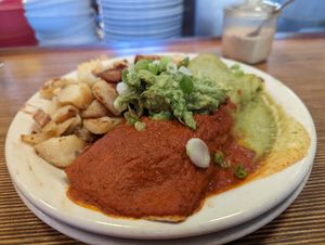 Vegan Huevos Picantes at Sunlight Cafe in Seattle