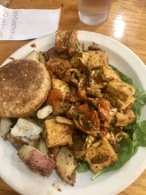 Vegan McKenna breakfast  at Sunlight Cafe in Seattle